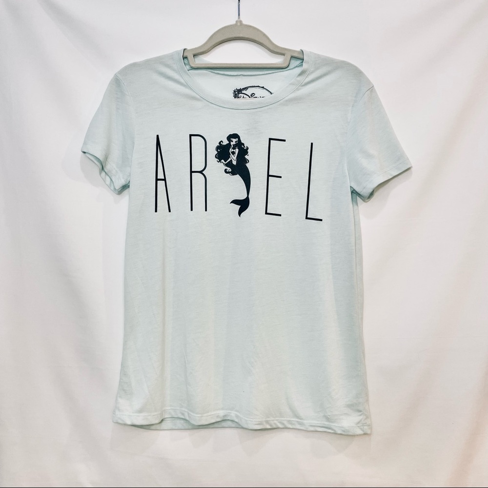 Disney Ariel Mermaid Light Turquoise T-Shirt Size Small